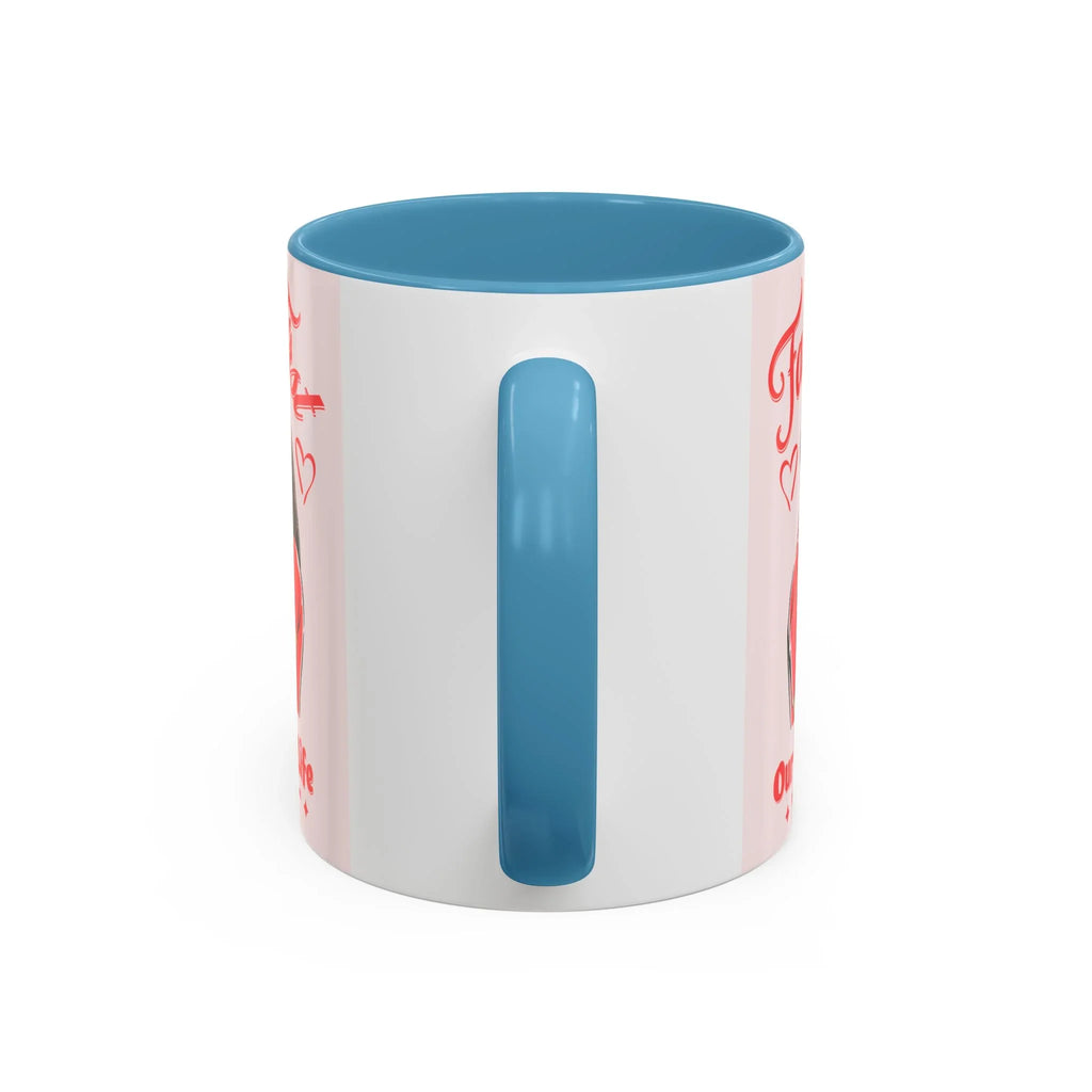 Family First Coffee Mug — Our Love, Our Life Accent Mug (11/15oz)