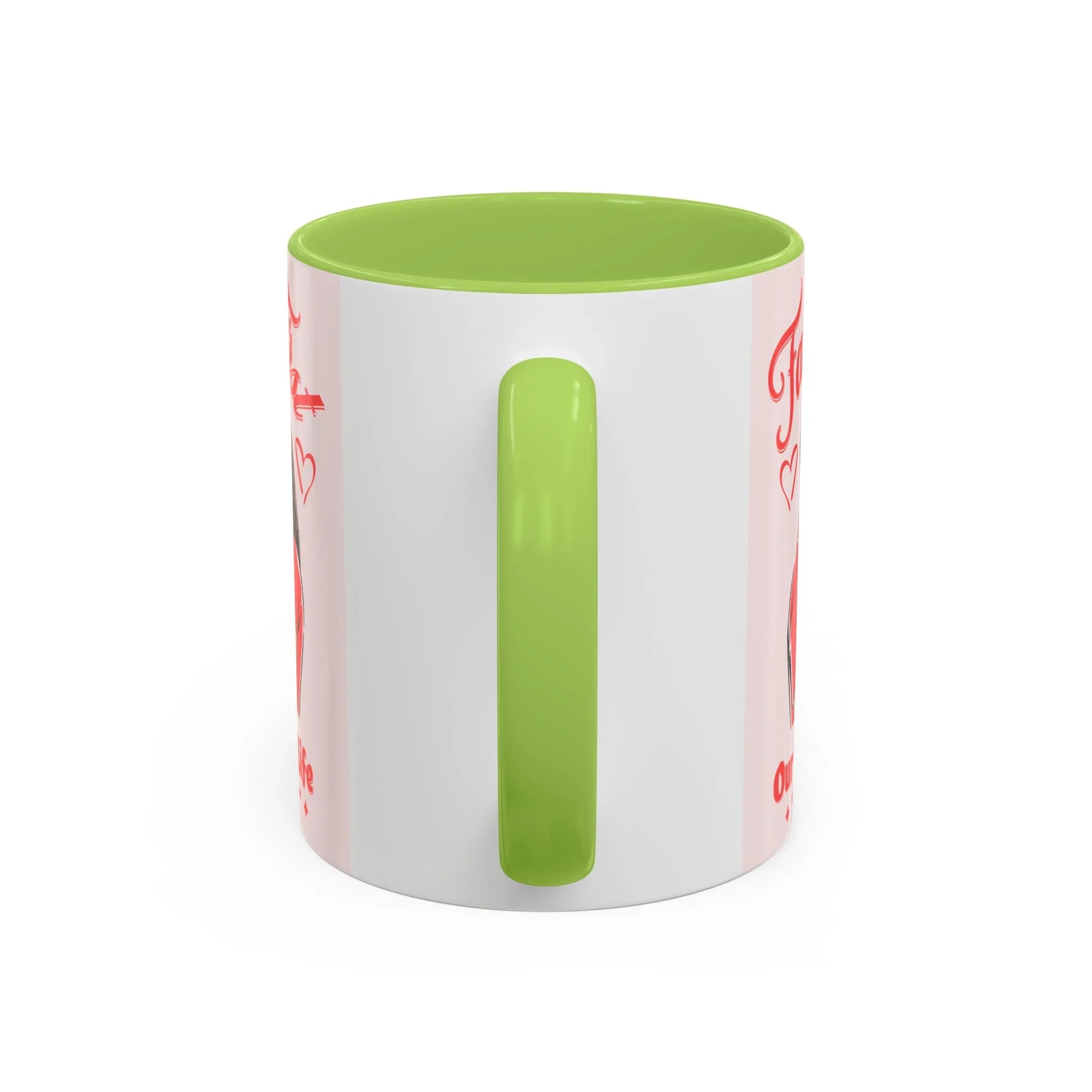 Family First Coffee Mug — Our Love, Our Life Accent Mug (11/15oz)