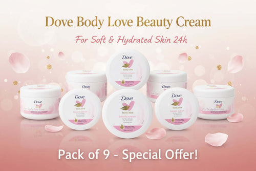 Dove Body Love Beauty Cream, Lightweight, Fast-Absorbing Face and Body Cream for Normal to Dry Skin, 24-Hour Moisture, Luxuriously Scented Face Cream, Hand & Body Lotion, 5.07 Fl Oz (Pack of 3)
