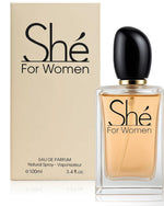 AFLUXE She, Perfume para mujer, EDP de larga duración, aroma femenino, fragancias delicadas para mujeres, uso diario o nocturno, 3.4 onzas líquidas