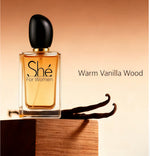 AFLUXE She, Perfume para mujer, EDP de larga duración, aroma femenino, fragancias delicadas para mujeres, uso diario o nocturno, 3.4 onzas líquidas