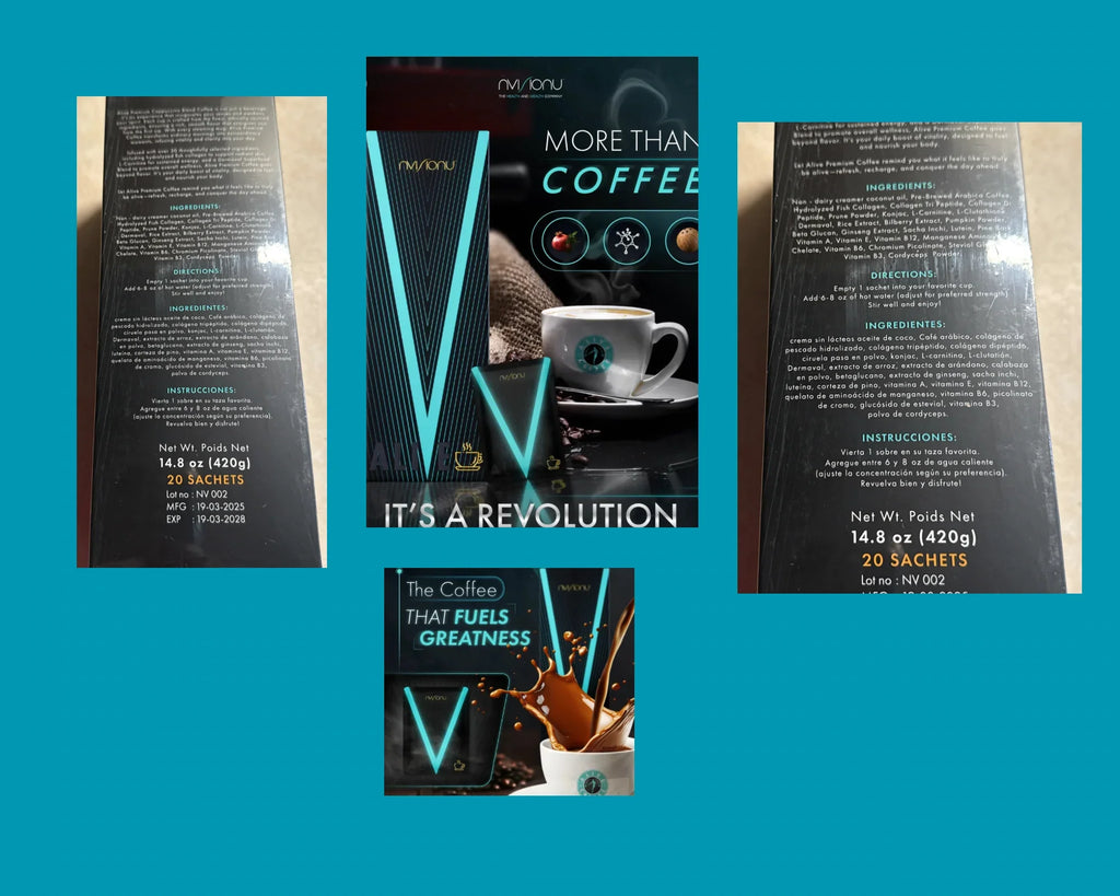 20 servings coffee Alive dietary