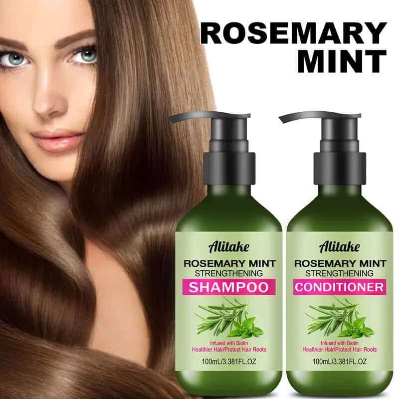 Set de Champú y Acondicionador de 2 piezas, Incluye Extractos de Romero y Menta, Proporciona Hidratación Profunda, Nutrición y Suavidad para Cabello Seco. Fórmula Nutritiva. Combinación de Champú y Acondicionador. Cuidado Capilar Saludable. Regalo Para Ma