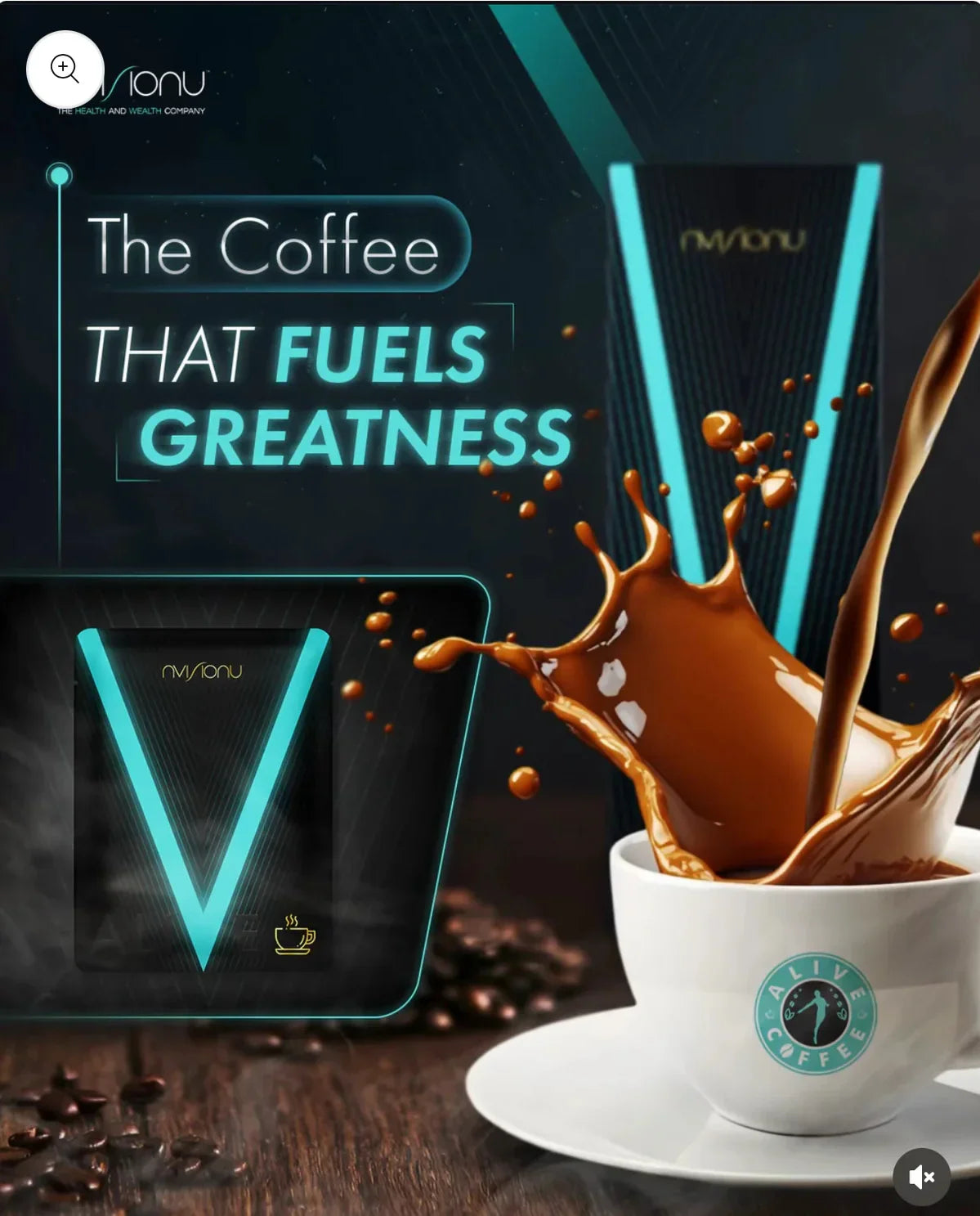 20 servings coffee Alive dietary